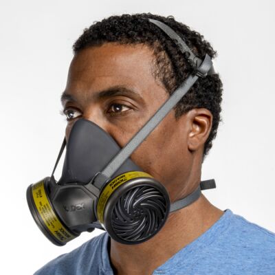 Half Mask Respirator, Pre-Assembled, Multi-Gas, Vapor Smart, Cartridges, small
