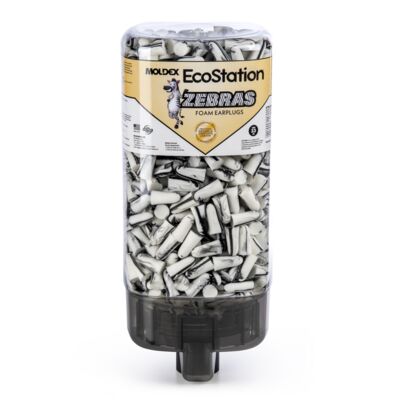 Earplug Dispenser, NRR 33, Compliance, Refill, 500, Recyclable, Disposable Earplugs, Zebras, Economical, Contoured Shape