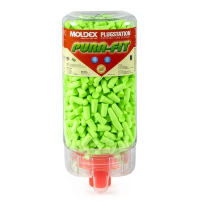 Earplug Dispenser, 500, Pura-Fit, NRR 33, Green, Compliance, Disposable Earplugs