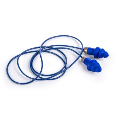 Reusable Earplugs, Corded Earplugs, Bagged, NRR 27, Washable Earplugs, Pocket-Pak, Carrying Case, Metal-Detectable, Food Prep, NRR 27