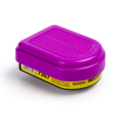 Moldex® 7367 Semi-Rectangular Combo Organic Vapor / Acid Gas Cartridge / P100 Filter