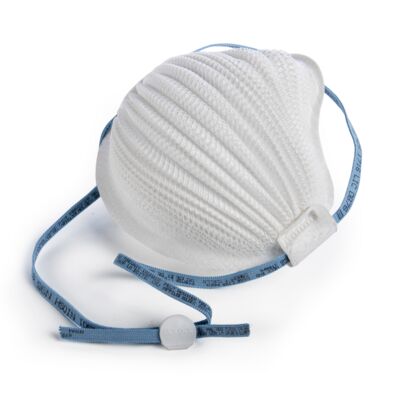 Particulate Respirator, N95, Disposable Respirator, Industrial, Easy Breathing, Airwave, SmartStrap, Cloth Strap, Small