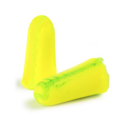 Foam Earplugs, Disposable Earplugs, Uncorded, NRR 33, Green