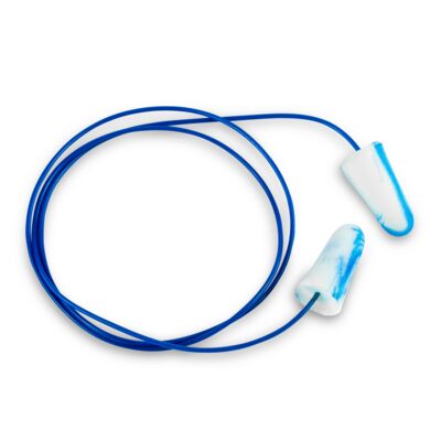Sparkplugs, Foam Earplugs, Corded, NRR 33, Disposable Earplugs, small ears, large ears, Metal Detectable, Food-Prep
