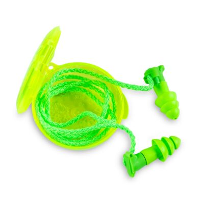 Reusable Earplugs, Dual Mode, Earplugs, Optional Cord, NRR 24, NRR 4, Washable Earplugs,  Cloth Cord
