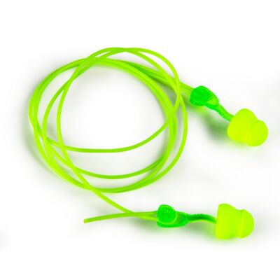 Disposable Earplugs, Foam Earplugs, Twist in, Corded, NRR 30, Optional adjustable cord