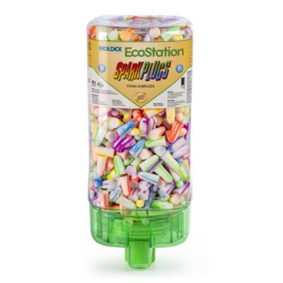 Earplug Dispenser, NRR 33, Compliance, Starter Pack, 500, Recyclable, Disposable Earplugs, SparkPlugs, Economical